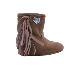 Stuart Weitzman Girls Brown Booties size: 2 Infant